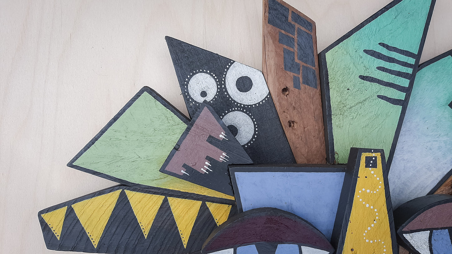 Lion Wooden Animal Mask