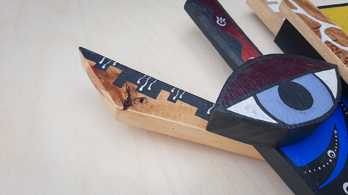 Giraffe Wooden Animal Mask