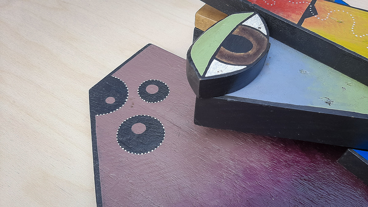 Elephant Wooden Animal Mask