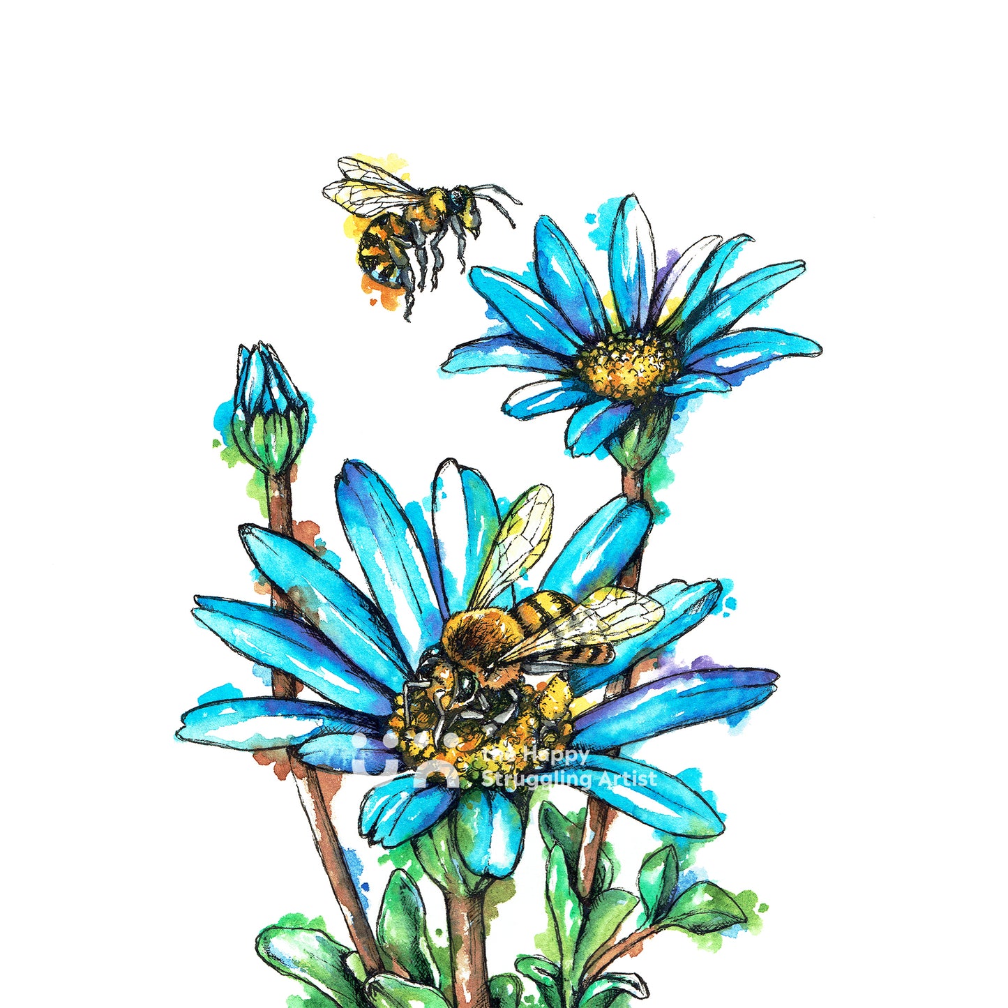 Honey Bees Downloadable Wall Art