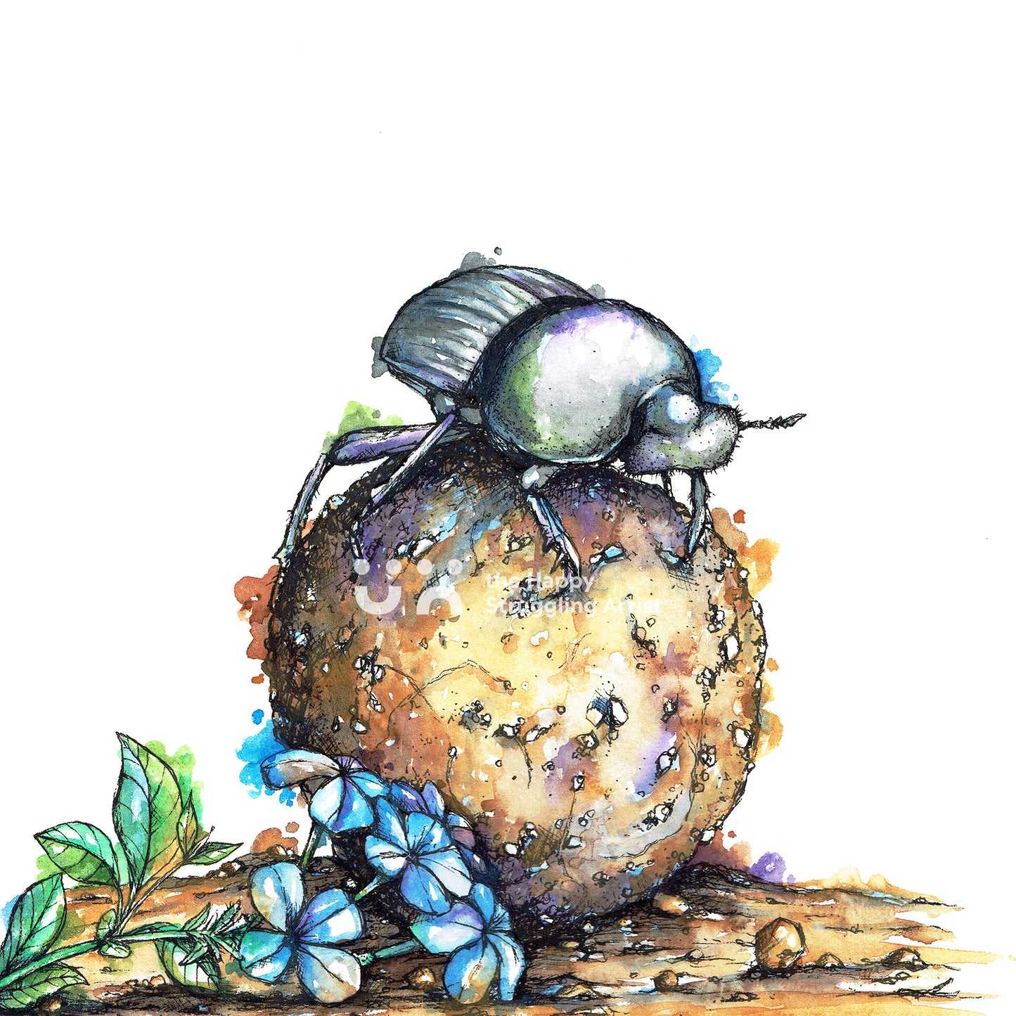 Dung Beetle Downloadable Wall Art