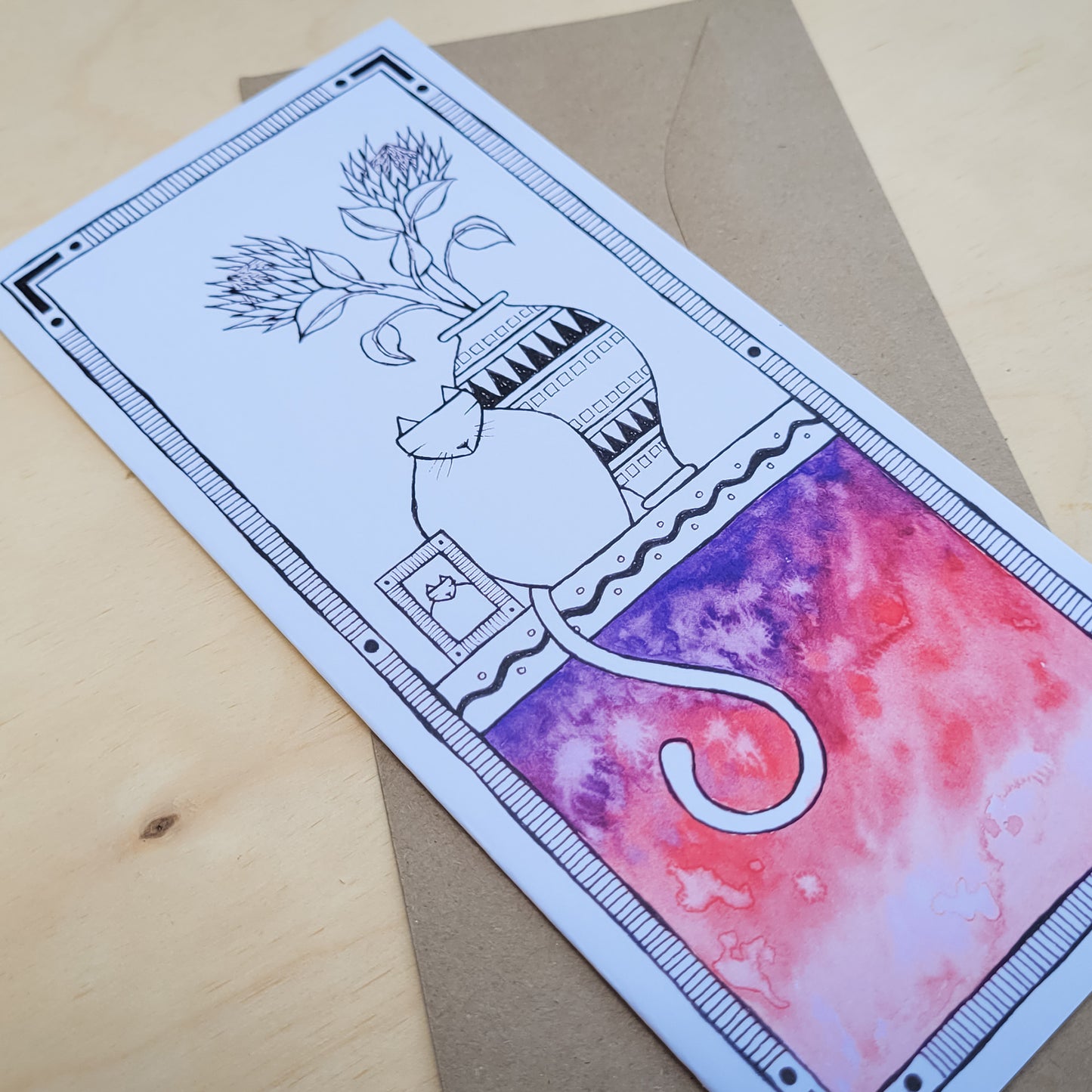 Greeting Card: Fat Cat