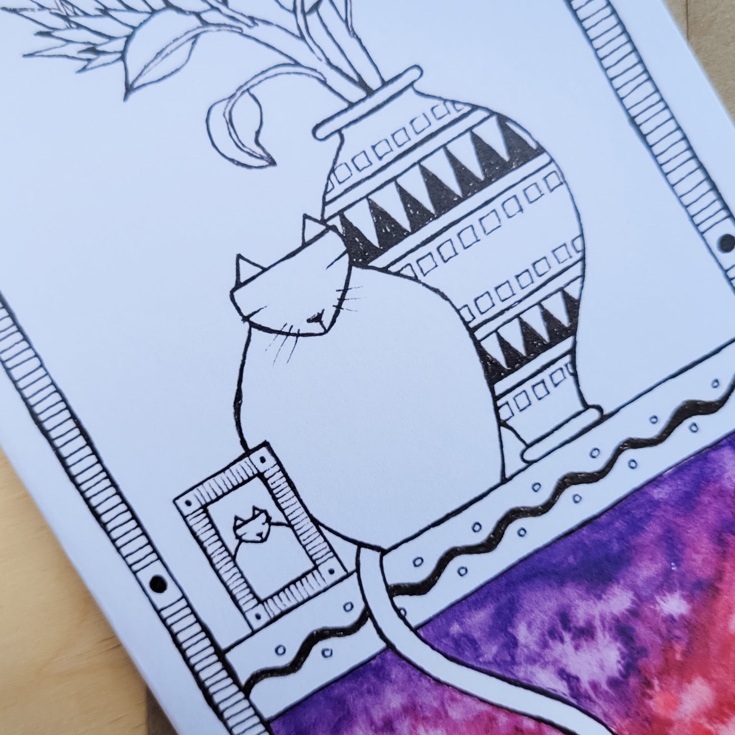 Greeting Card: Fat Cat