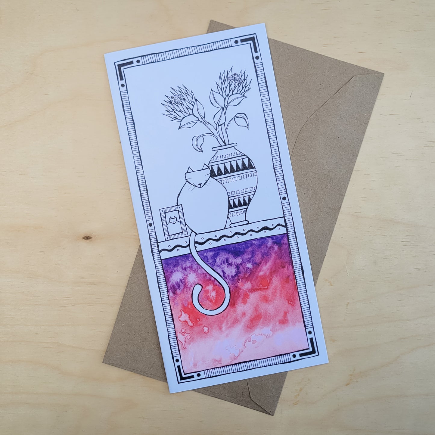 Greeting Card: Fat Cat