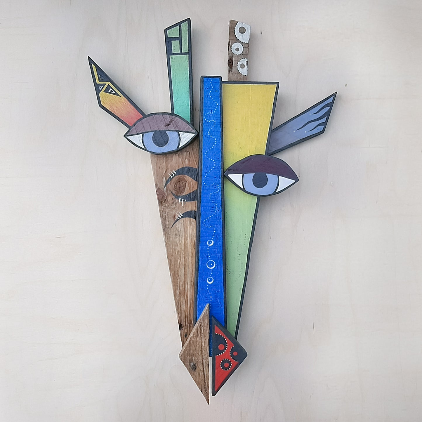 Giraffe Wooden Animal Mask