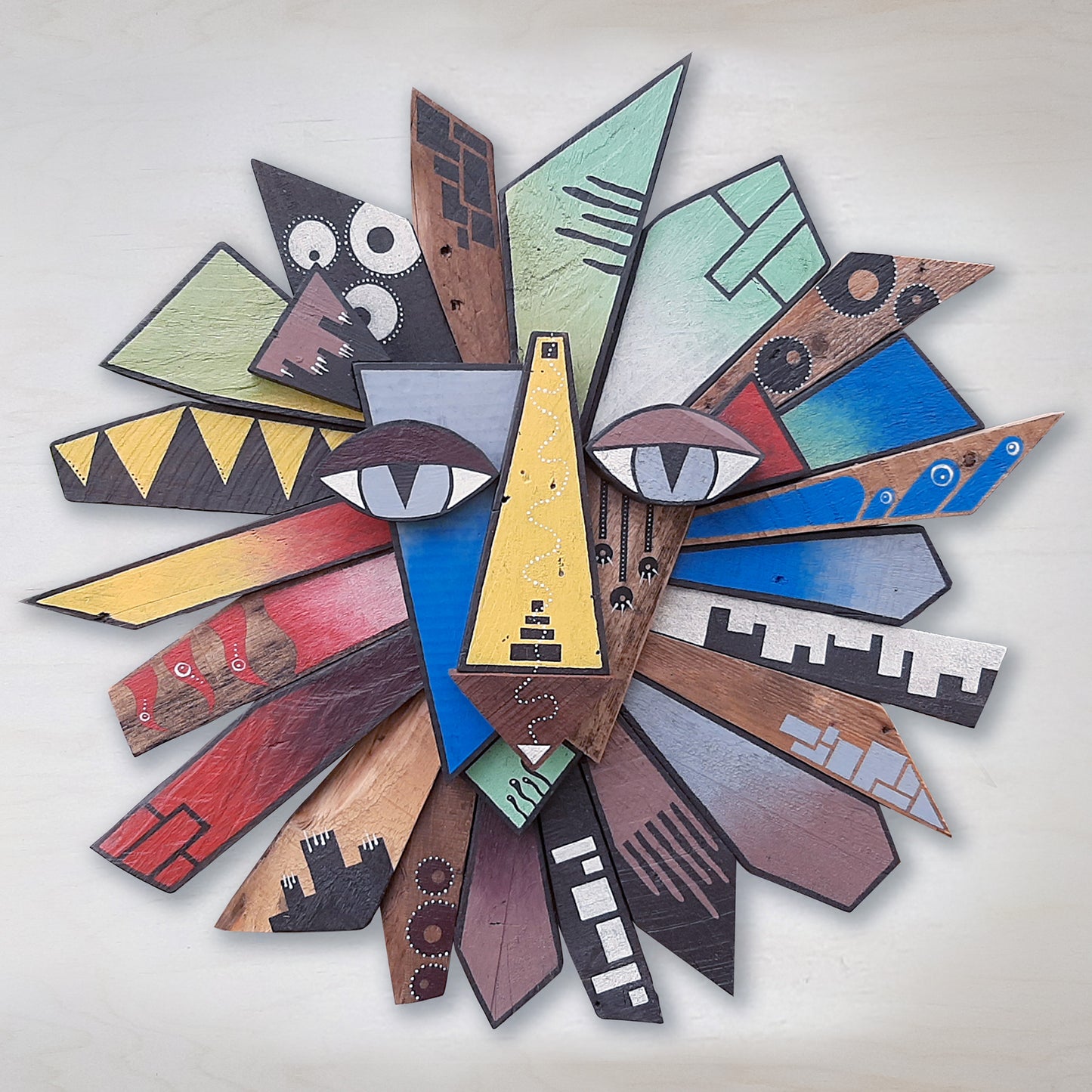 Lion Wooden Animal Mask