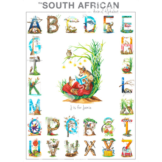 Personalised Animal Alphabet Poster