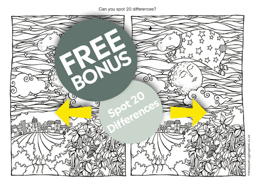 Sea Cow Jumped Over the Moon Colouring Page (Advanced)