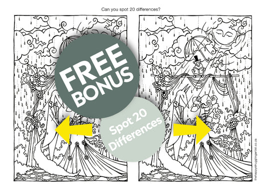 Jakkals Trou met "Wolf" se Vrou Colouring Page (Advanced)