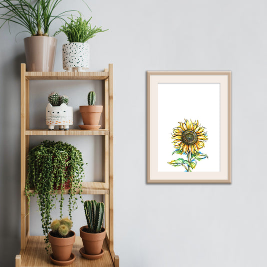Sunflower Downloadable Wall Art