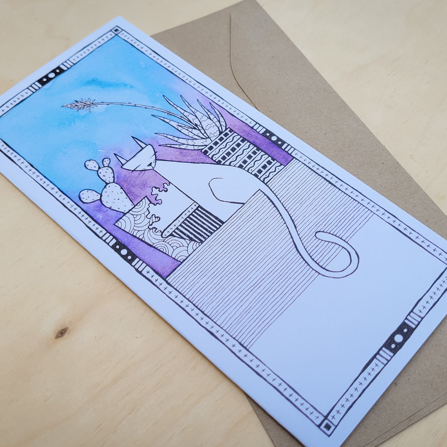 Greeting Card: Tall Cat