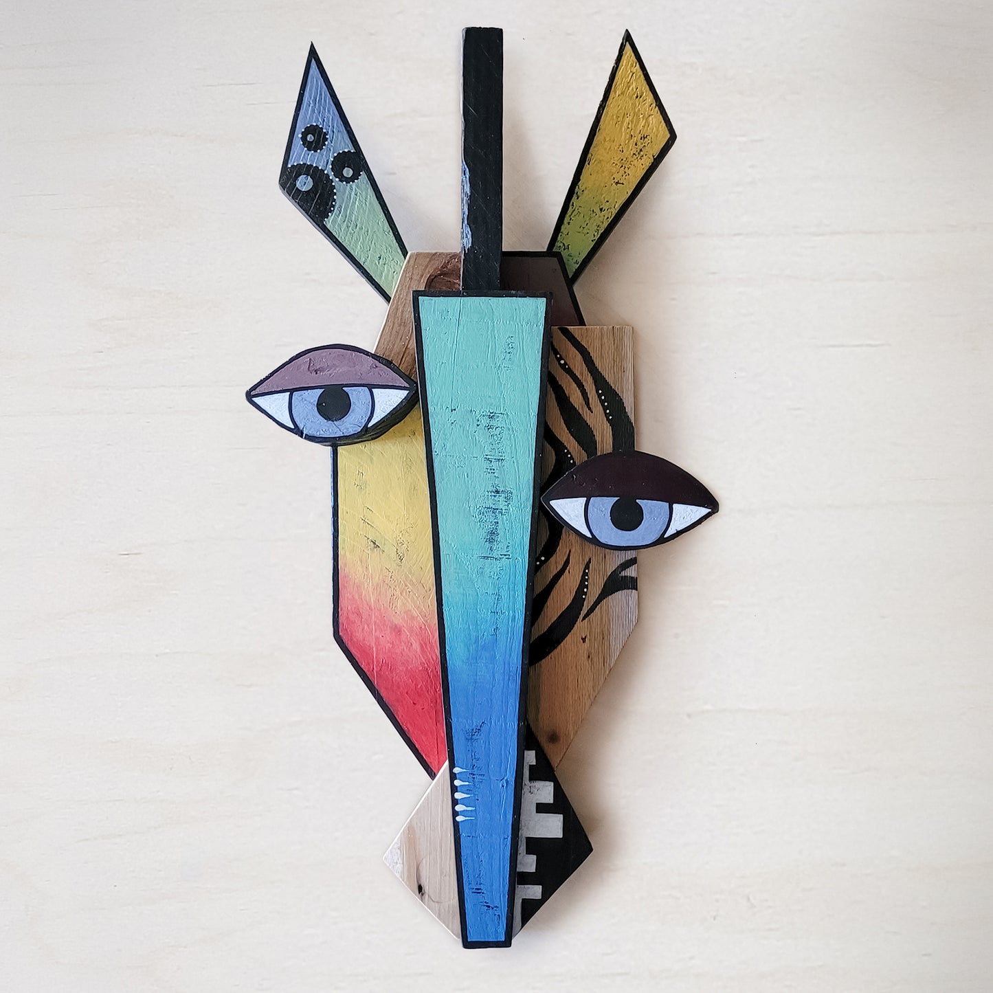 Zebra Wooden Animal Mask