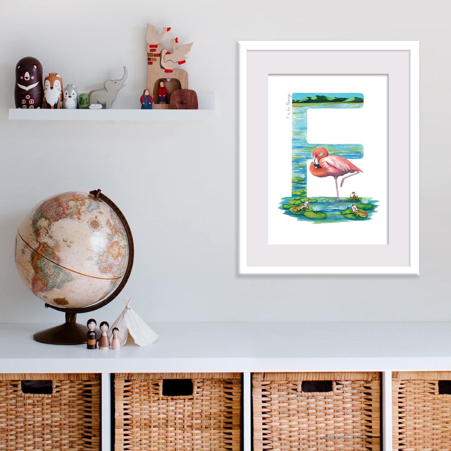 F is for Flamingo