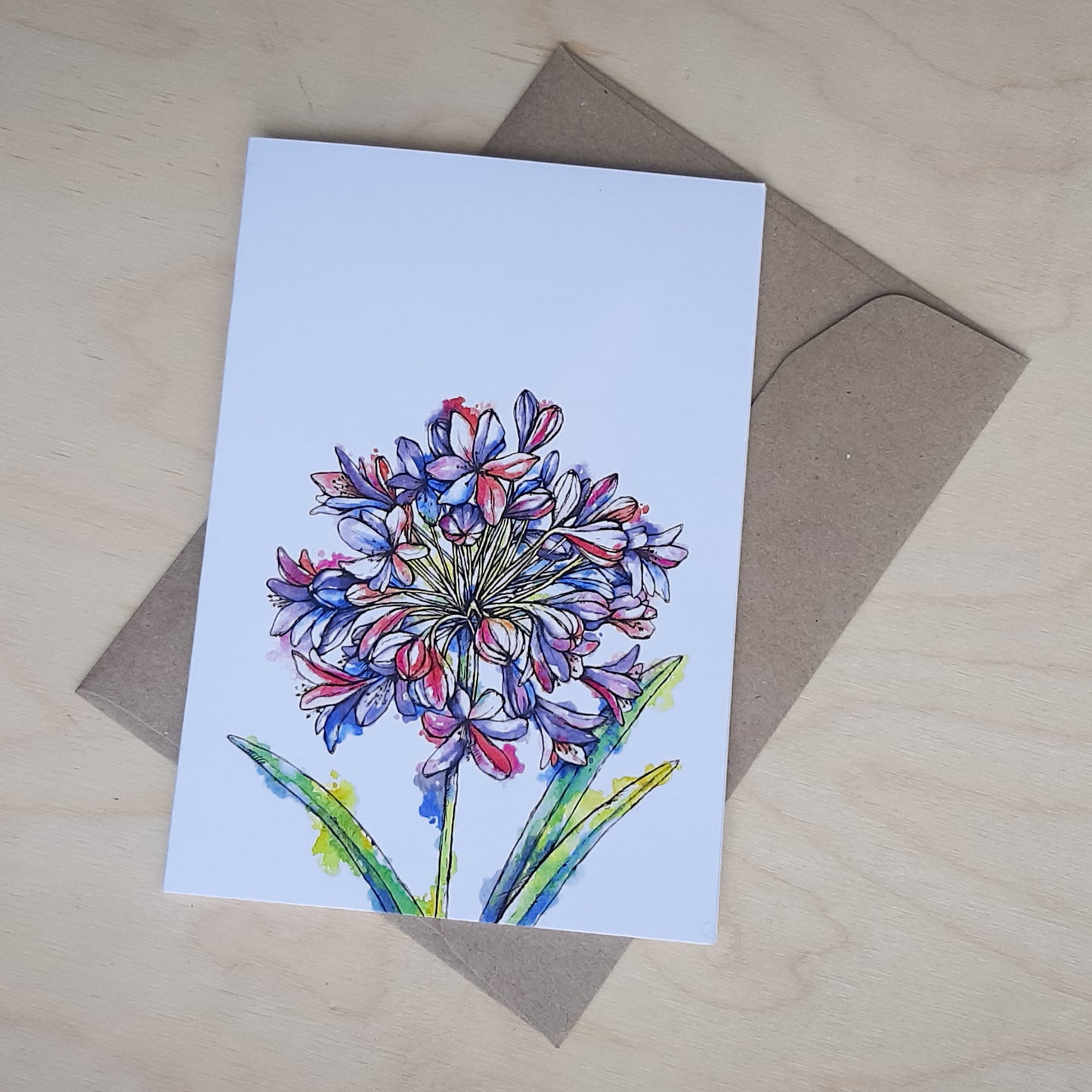 Greeting Card: Agapanthus