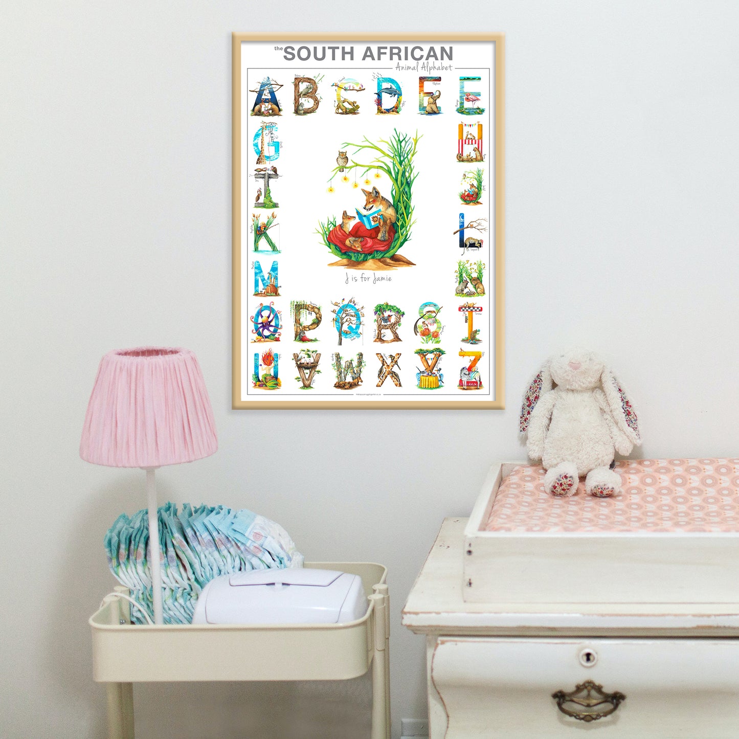 Personalised Animal Alphabet Poster