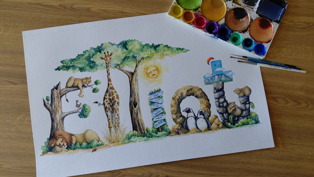south african wildlife baby name artwork 001