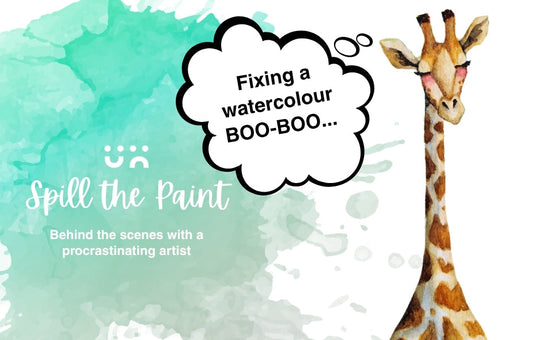 Spill the paint: Fixing a watercolour boo-boo