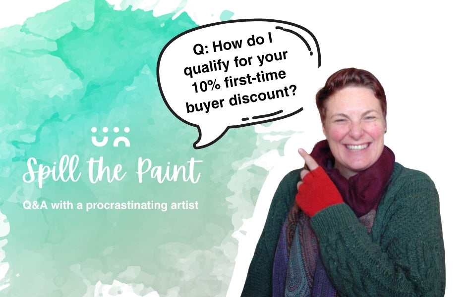 Spill the paint: How do I qualify for your 10% first-time buyer discount?