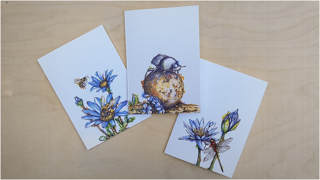 Small but vital: Insect greeting cards