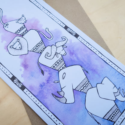 Greeting Card: Big Five Stack