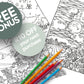 Sea Cow Jumped Over the Moon Colouring Page (Advanced)