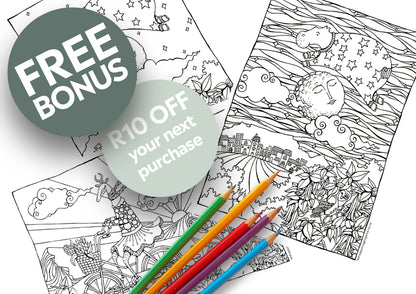 Hare Salon Colouring Page (Kiddies)