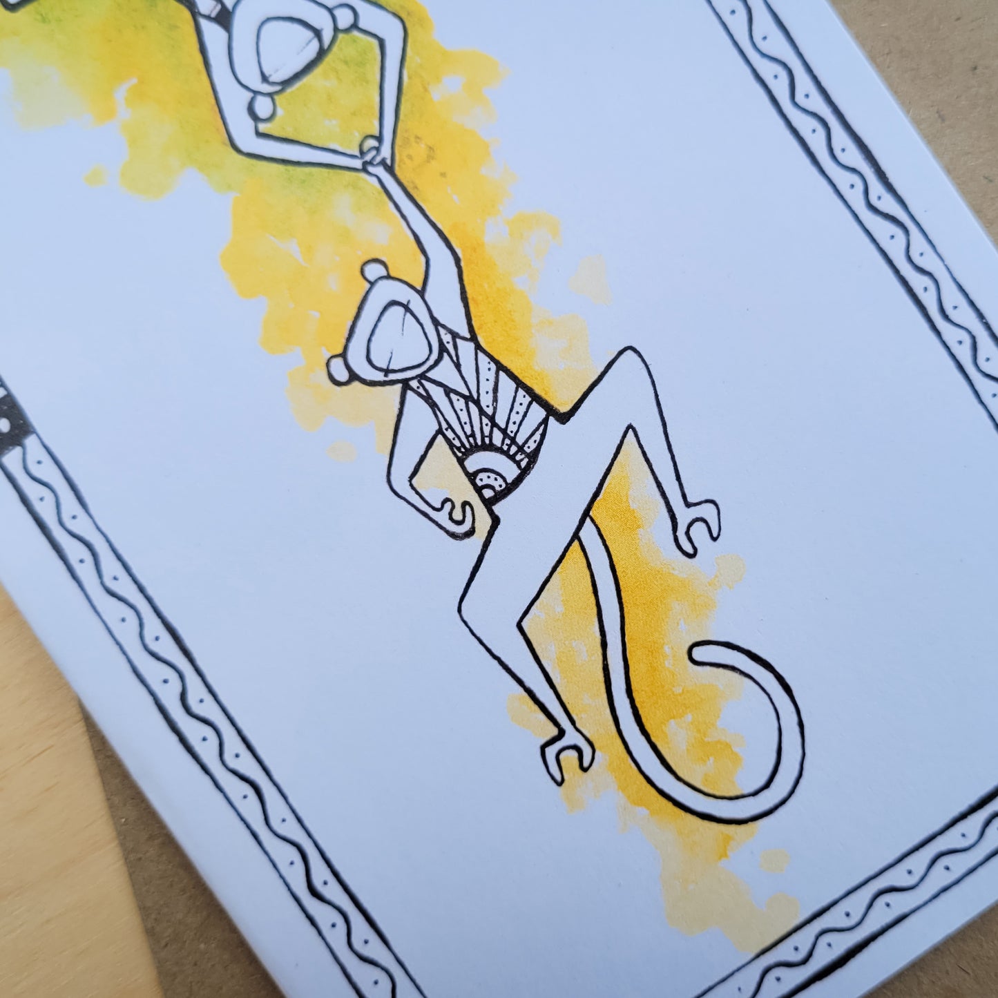 Greeting Card: Chain of Monkeys