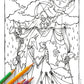Jakkals Trou met "Wolf" se Vrou Colouring Page (Kiddies)