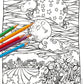 Sea Cow Jumped Over the Moon Colouring Page (Advanced)