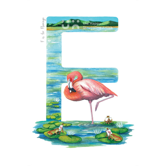 F is for Flamingo