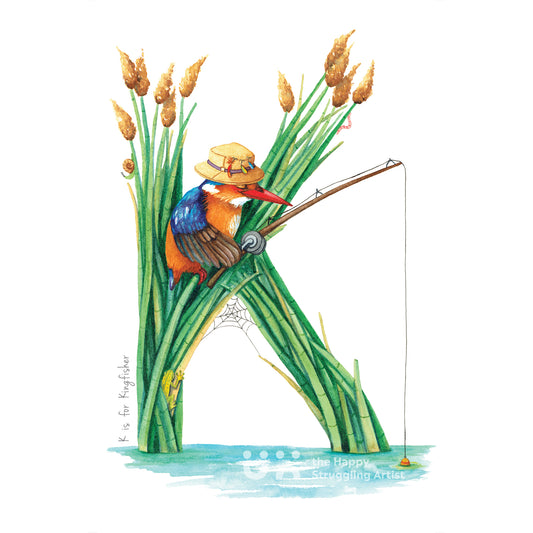 K is for Kingfisher