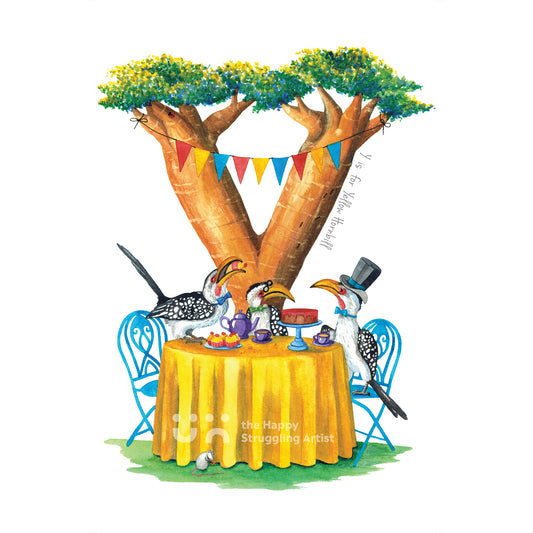 Y is for Yellow Hornbill