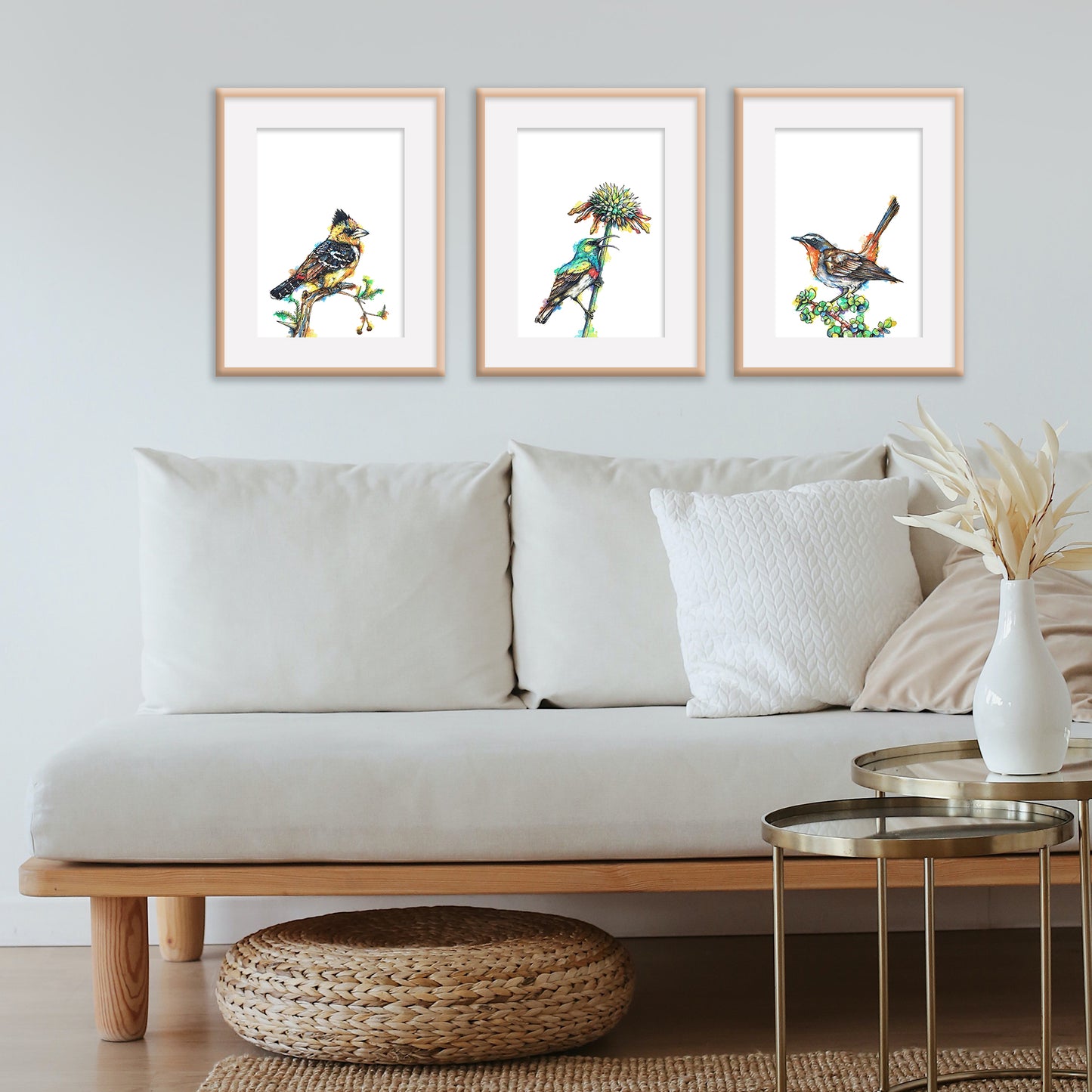 Downloadable Wall Art: Set of 3 SA Birds