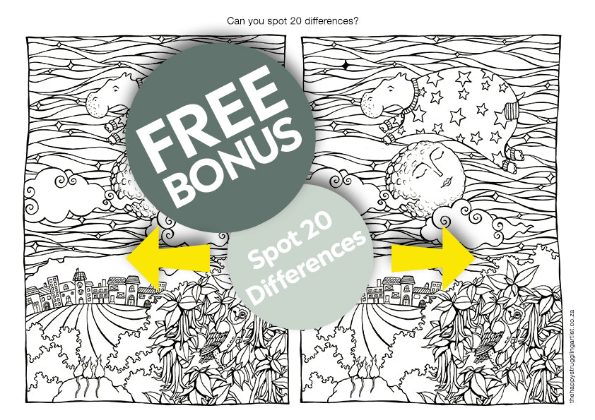 Sea Cow Jumped Over the Moon Colouring Page (Advanced)