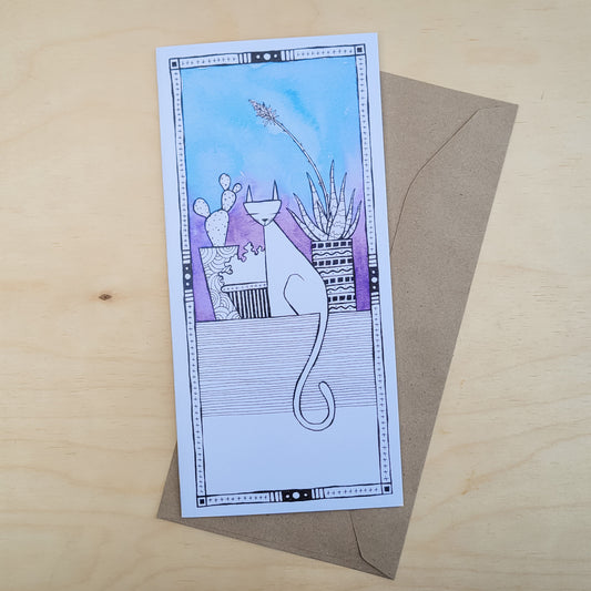Greeting Card: Tall Cat
