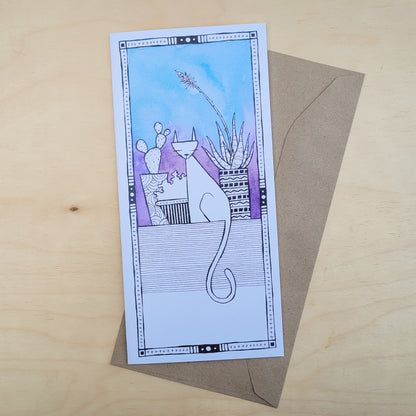 Greeting Card: Tall Cat