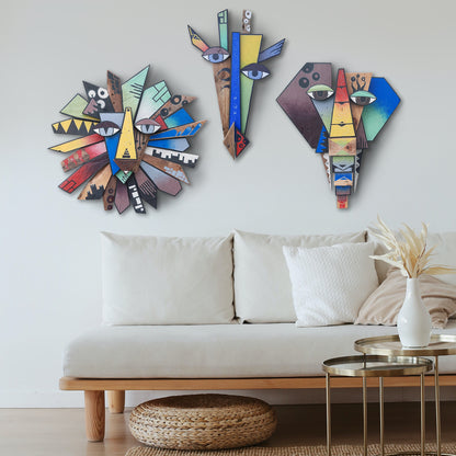 Elephant Wooden Animal Mask