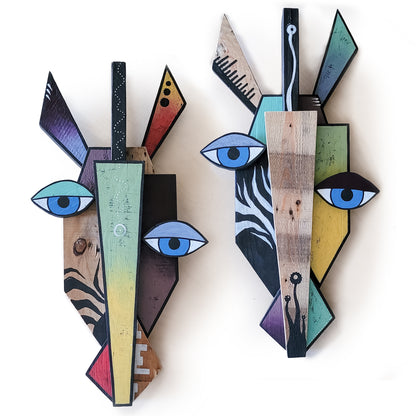 Zebra Wooden Animal Mask