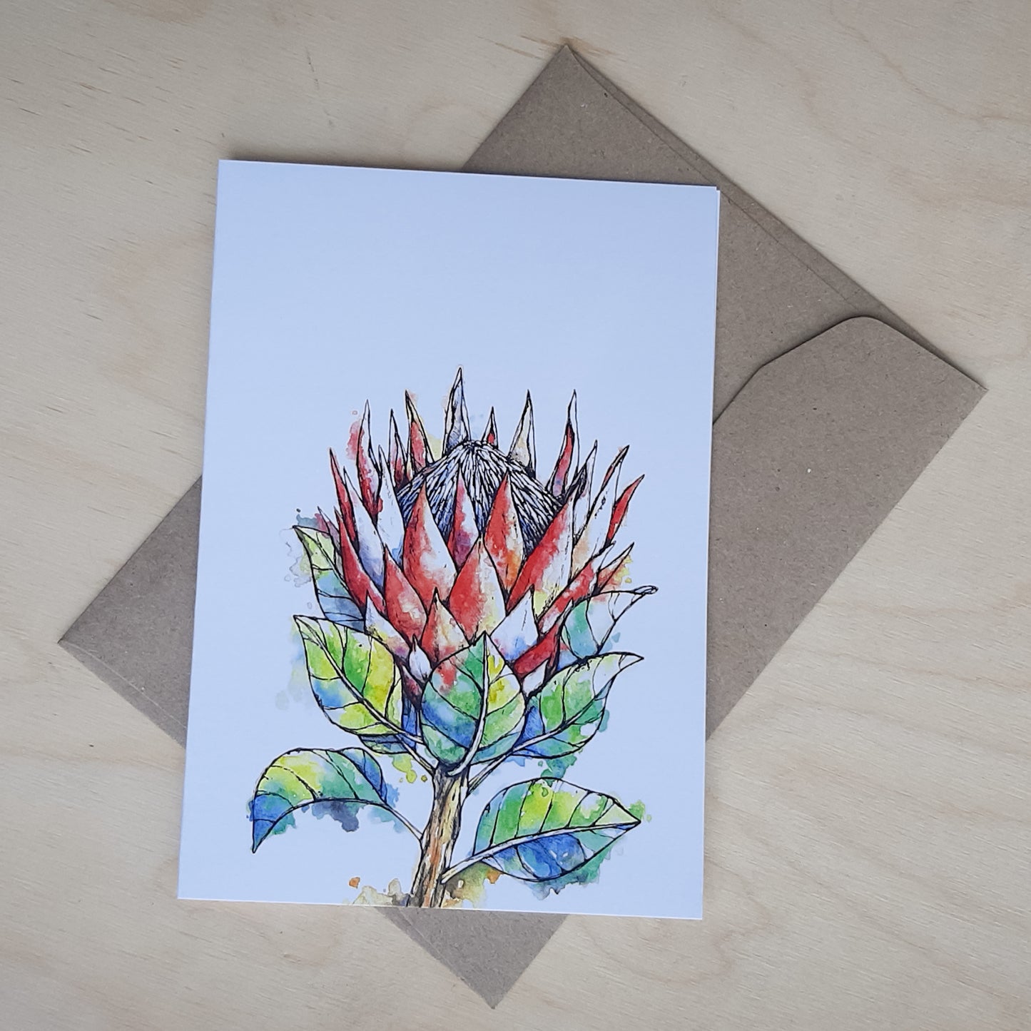 Greeting Card: King Protea