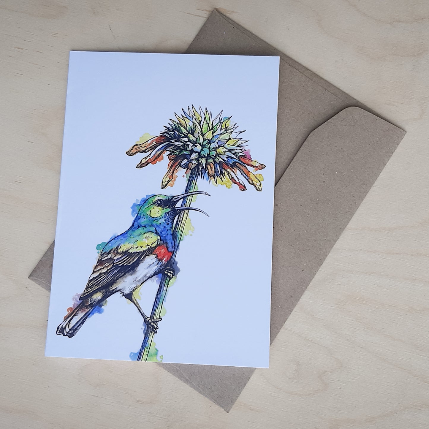 Greeting Card: Sunbird