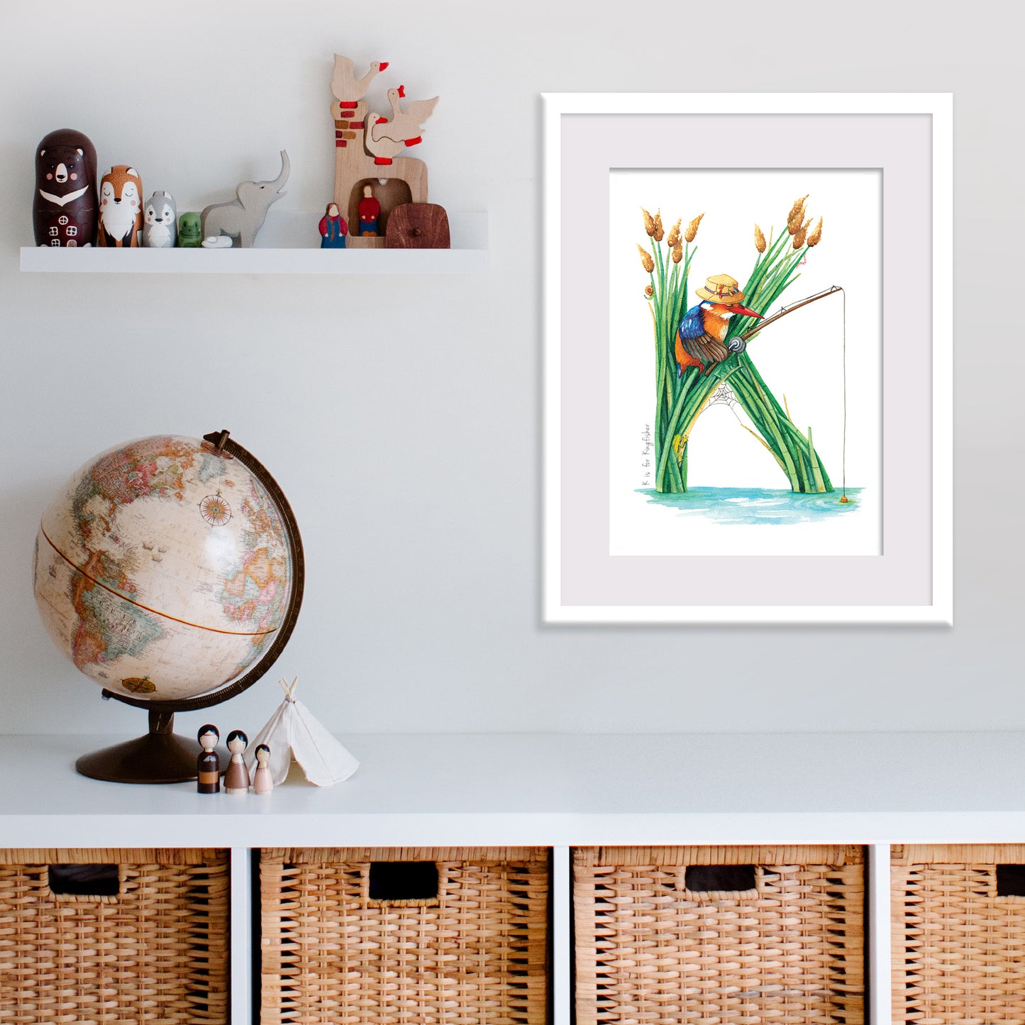 K is for Kingfisher